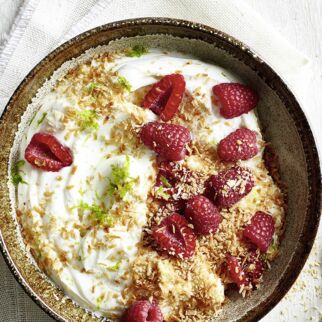 Kokosquark mit Limette Kokosquark mit Limette