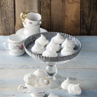 Baiser aus Kichererbsenschnee