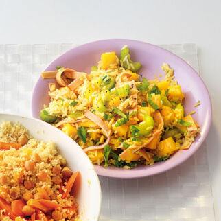 Reissalat mit Curry Reissalat mit Curry