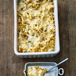 Spätzleauflauf mit Kürbis und Bergkäse Spätzleauflauf mit Kürbis und Bergkäse