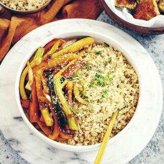 Kokosbulgur  mit Gemüse