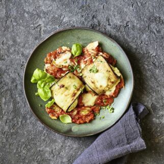 Auberginen-Zucchini-Rollen Auberginen-Zucchini-Rollen