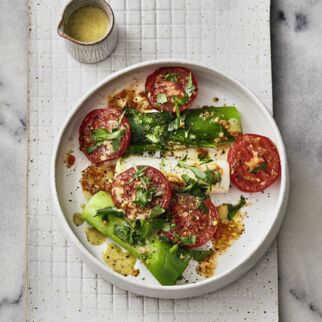 Lauch mit Tomaten Lauch mit Tomaten