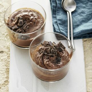 Schokomousse mit Orange Schokomousse mit Orange