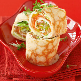 Meerrettich-Lachs-Rollen Meerrettich-Lachs-Rollen