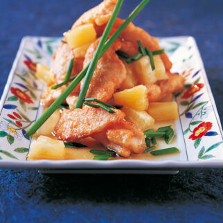 H&auml;hnchenbrust mit Ananas