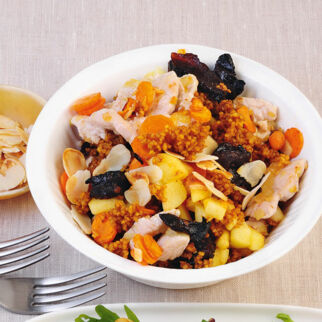 Gewürz-Couscous mit Putenstreifen Gewürz-Couscous mit Putenstreifen