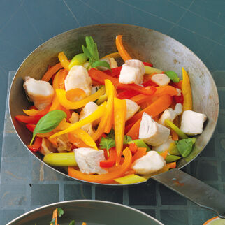 Rotbarsch-Paprika-Pfanne Rotbarsch-Paprika-Pfanne