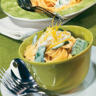 Tagliatelle in Zitronensahne Tagliatelle in Zitronensahne
