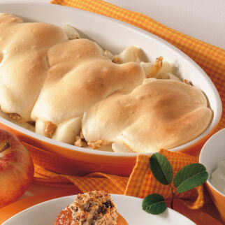Birnenauflauf mit Nüssen