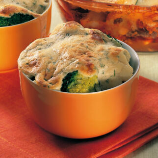 Brokkoliauflauf im Joghurtbett Brokkoliauflauf im Joghurtbett