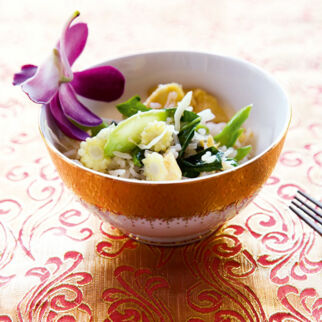 Gebratener Reis mit Gemüse (Khao Pad Pak) Gebratener Reis mit Gemüse (Khao Pad Pak)