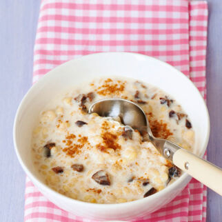 Graupenrisotto mit Pflaume Graupenrisotto mit Pflaume