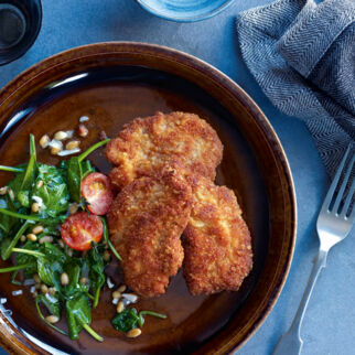 Parmesan-Medaillons Florentiner Art Parmesan-Medaillons Florentiner Art