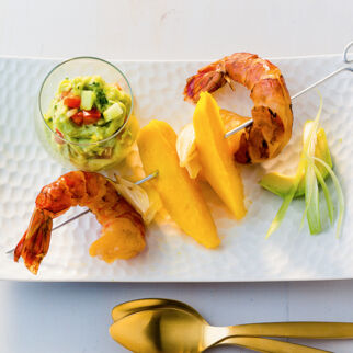 Gambas mit Guacamole Gambas mit Guacamole