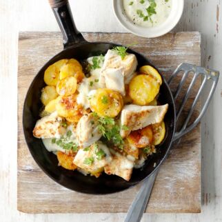 Pannfisch mit Senfsauce