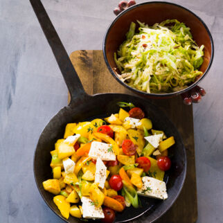 Kartoffelpfanne mit Feta Kartoffelpfanne mit Feta