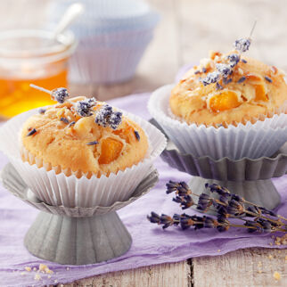 Lavendel-Aprikosen-Muffins