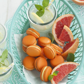 Grapefruit-Macarons