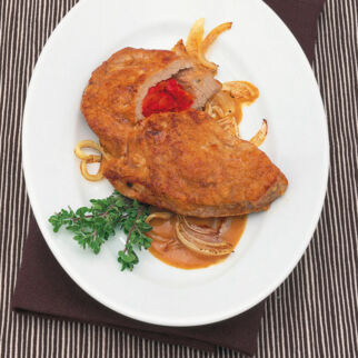 Gefüllte Paprikaschnitzel Gefüllte Paprikaschnitzel