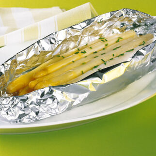 Spargel in der Folie Spargel in der Folie