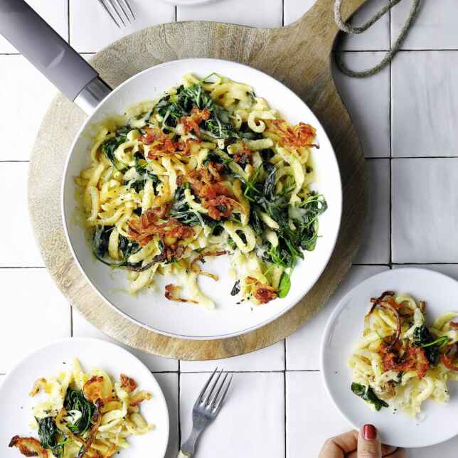 Spätzle-Pfifferling-Gröstl Rezept | Küchengötter Spätzle-Pfifferling-Gröstl Rezept | Küchengötter