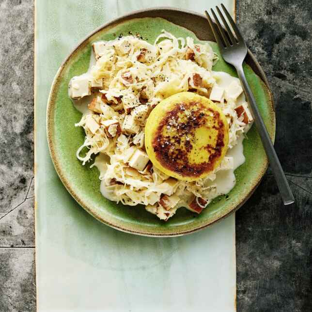 Putenhackbraten mit Kohlrabi-Kartoffel-Gemüse Rezept | Küchengötter Putenhackbraten mit Kohlrabi-Kartoffel-Gemüse Rezept | Küchengötter