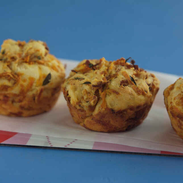 Kartoffel-Muffins mit Schinken Rezept | Küchengötter