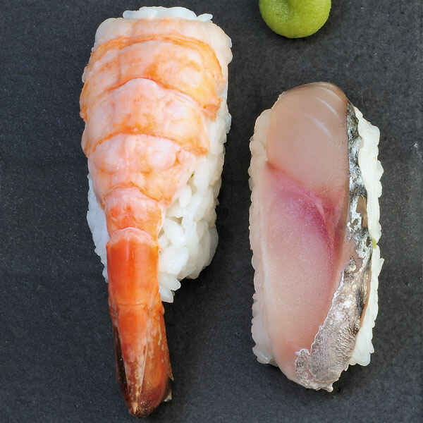 Nigiri-Sushi mit Jakobsmuscheln Rezept | Küchengötter Nigiri-Sushi mit Jakobsmuscheln Rezept | Küchengötter