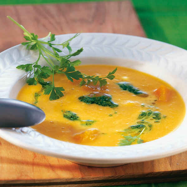 Kürbissuppe mit Lauch Rezept | Küchengötter