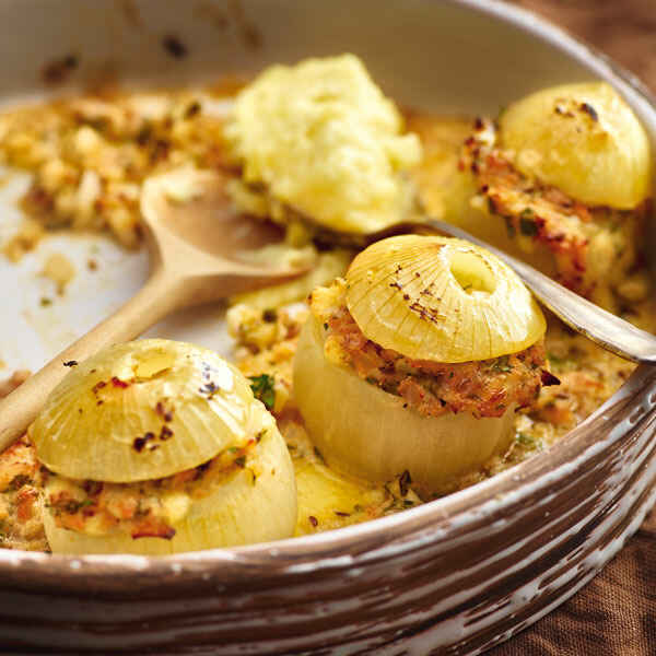 Vegan gefüllte Riesenpilze mit Fenchel Rezept | Küchengötter Vegan gefüllte Riesenpilze mit Fenchel Rezept | Küchengötter