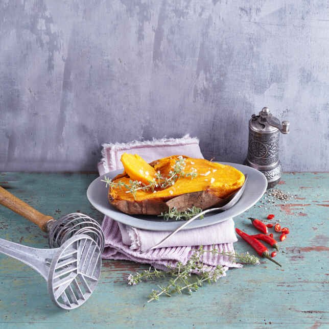 Bratkartoffeln aus Süßkartoffeln mit Speck Rezept | Küchengötter Bratkartoffeln aus Süßkartoffeln mit Speck Rezept | Küchengötter