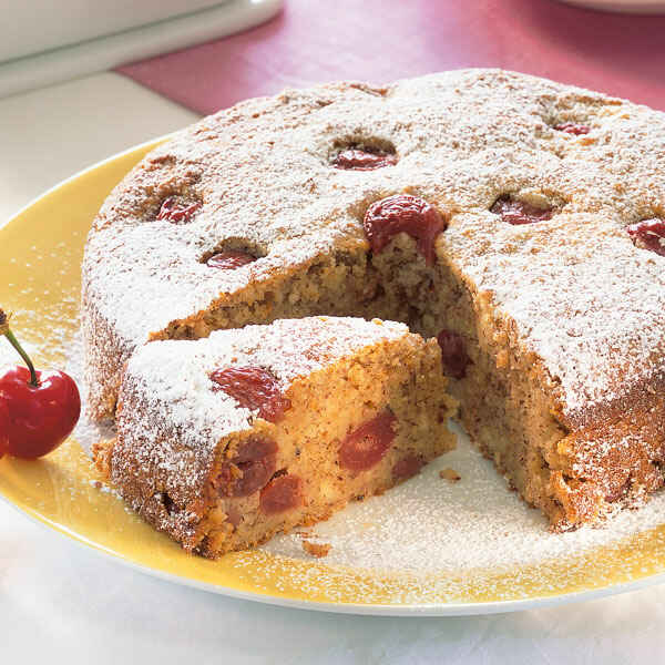 Kirschkuchen mit Mandelstreuseln Rezept | Küchengötter Kirschkuchen mit Mandelstreuseln Rezept | Küchengötter