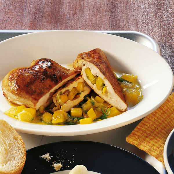 Hähnchenbrust mit Mangosauce Rezept | Küchengötter Hähnchenbrust mit Mangosauce Rezept | Küchengötter