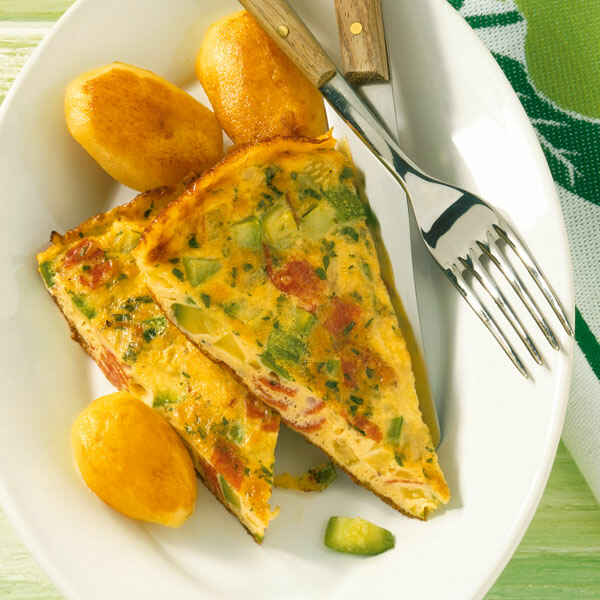 Italienische Zucchini-Frittata Rezept | Küchengötter Italienische Zucchini-Frittata Rezept | Küchengötter