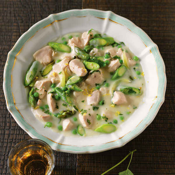 Grünes Hühnerfrikassee Rezept | Küchengötter