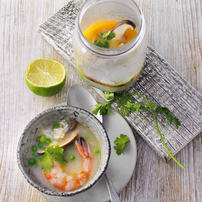 15 Minuten Tomaten-Papaya-Suppe mit Garnelen | Küchengötter 15 Minuten Tomaten-Papaya-Suppe mit Garnelen | Küchengötter