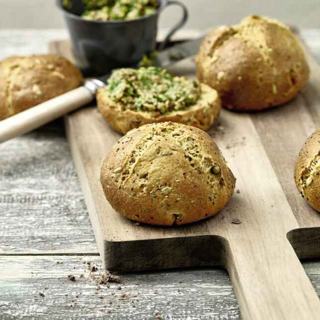 Kresse-Eiweiß-Brötchen Rezept | Küchengötter Kresse-Eiweiß-Brötchen Rezept | Küchengötter