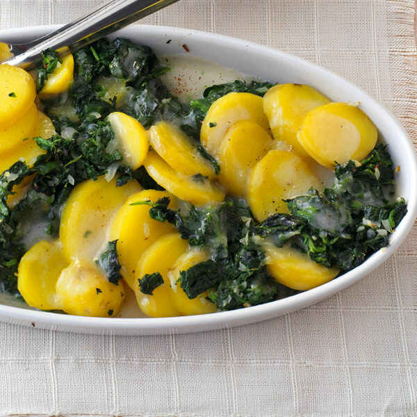 Kartoffel-Spinat-Gratin Rezept | Küchengötter