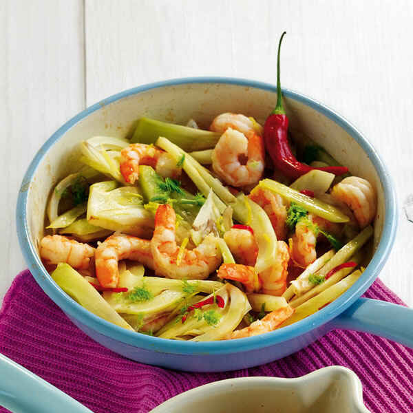 Linsen-Garnelen-Pfanne Rezept | Küchengötter