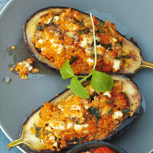 Rezept Gefullte Auberginen Vegetarisch