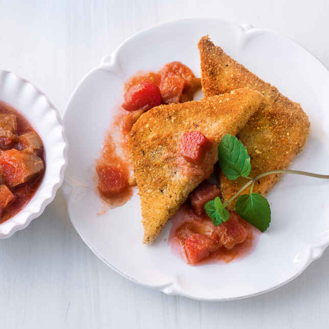 Arme Ritter mit Kirschkompott Rezept | Küchengötter Arme Ritter mit Kirschkompott Rezept | Küchengötter