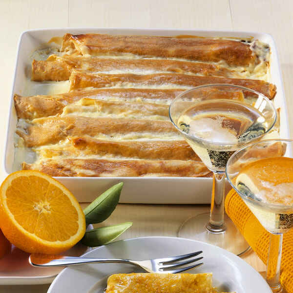 Überbackene Topfenpalatschinken Rezept | Küchengötter Überbackene Topfenpalatschinken Rezept | Küchengötter