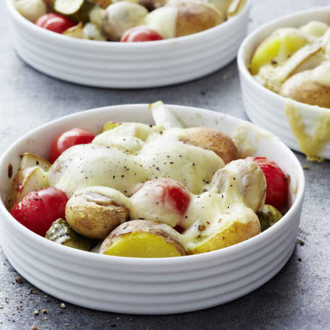 Raclette-Ofenkartoffeln mit Tomaten-Salsa Rezept | Küchengötter