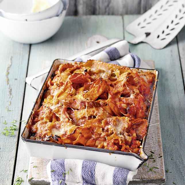 Low Carb Auberginen-Zucchini-Lasagne mit Linsenbolognese | Küchengötter Low Carb Auberginen-Zucchini-Lasagne mit Linsenbolognese | Küchengötter