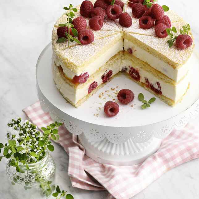 Himbeer-Frischkäse-Torte Rezept | Küchengötter Himbeer-Frischkäse-Torte Rezept | Küchengötter