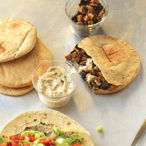 Schnelles Hähnchen-Pita mit Auberginen Rezept | Küchengötter Schnelles Hähnchen-Pita mit Auberginen Rezept | Küchengötter