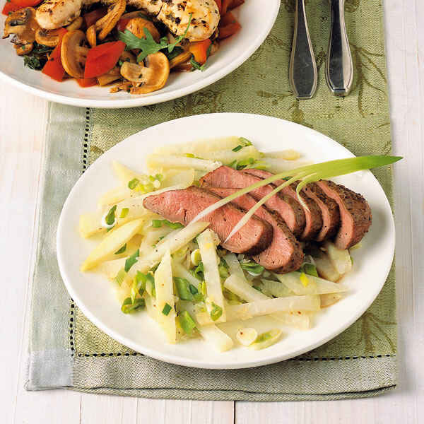 Selleriesalat mit Entenbrust Rezept | Küchengötter Selleriesalat mit Entenbrust Rezept | Küchengötter