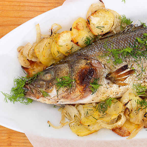 Wolfsbarsch mit Fenchel Rezept | Küchengötter