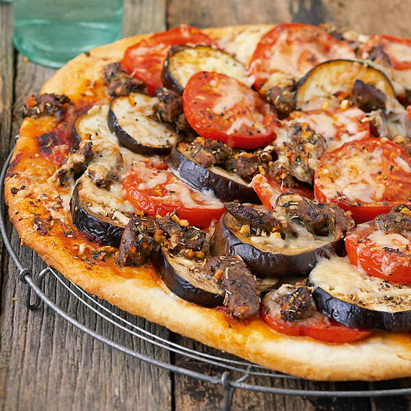 Auberginen-Pizza Rezept | Küchengötter Auberginen-Pizza Rezept | Küchengötter